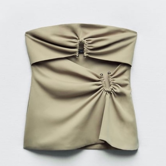 Zara strapless top in size large. - Picture 4 of 4